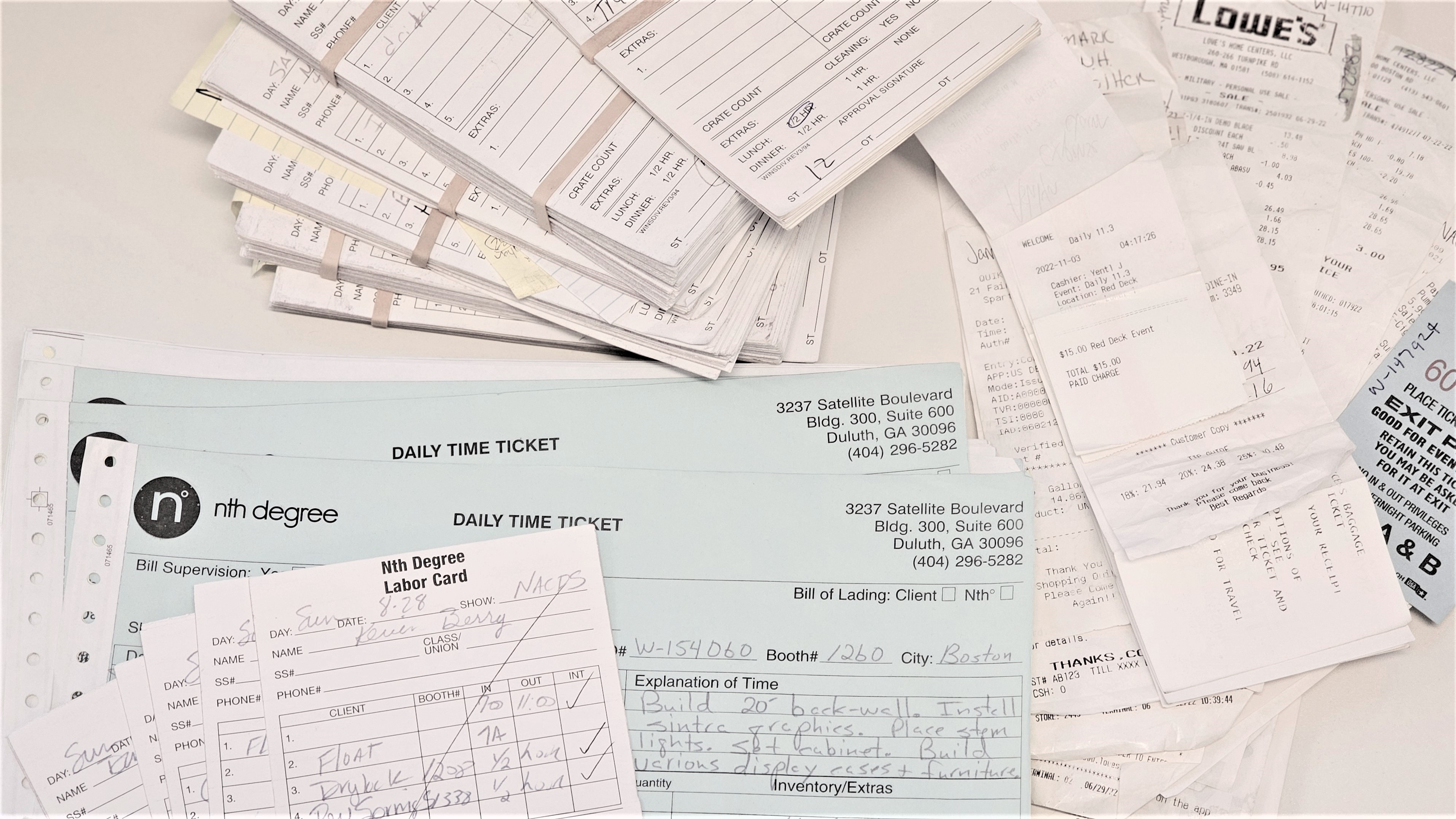 ExMS Showfloor Paperwork