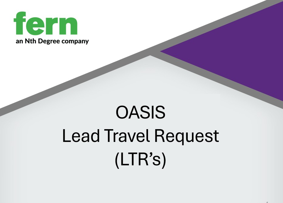 OASIS (Fern) Lead Travel Requests